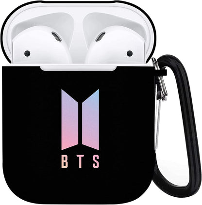 Airpods Case Compatible with Airpods 1St2Nd Full Protective Durable Shockproof Wireless Earphone Case with Key Chain for Men Women Fans Young Adult,One Size