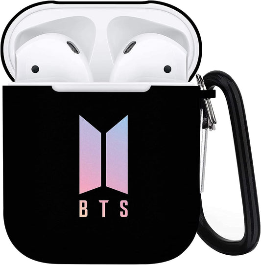 Airpods Case Compatible with Airpods 1St2Nd Full Protective Durable Shockproof Wireless Earphone Case with Key Chain for Men Women Fans Young Adult,One Size