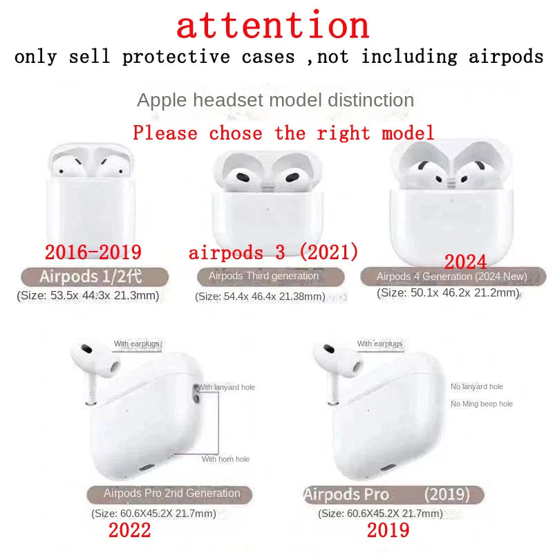 Cute Cartoon Cat TPU Case for Apple Airpods 1 2 3 4 Earphone Soft Wave Silicone Funda for Airpods Pro 2Nd Cover Earpods Case Box