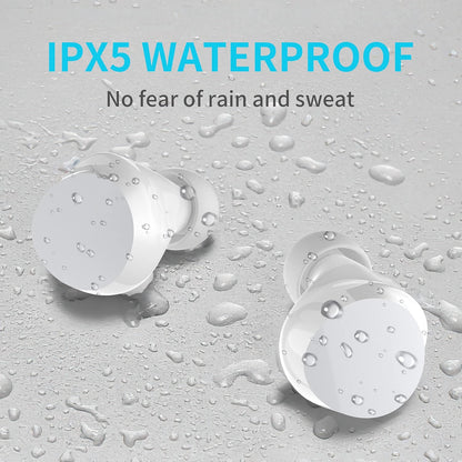 Wireless Earbuds for Kids, Headphones with Cute Panda Charging Case with Mic, Noise Cancelling,Typ-C, 3D Stereo Waterproof Bluetooth Buds for Sport & Outwork,3 X Ear Caps(S,M,L)